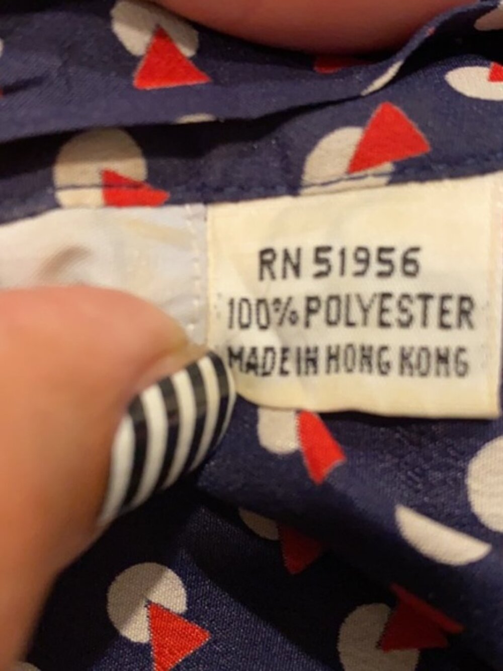 Evan Picone vintage printed bow blouse 14 - Picture 6 of 6